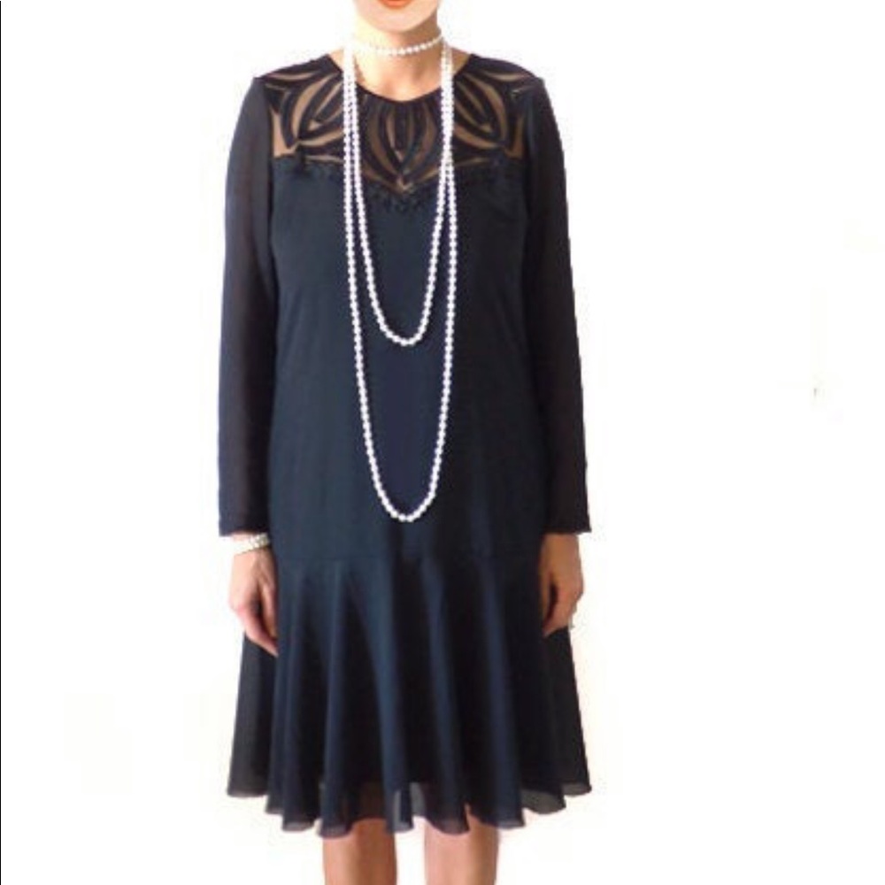 NEW Flapper dress;  20s dress; drop waist dress